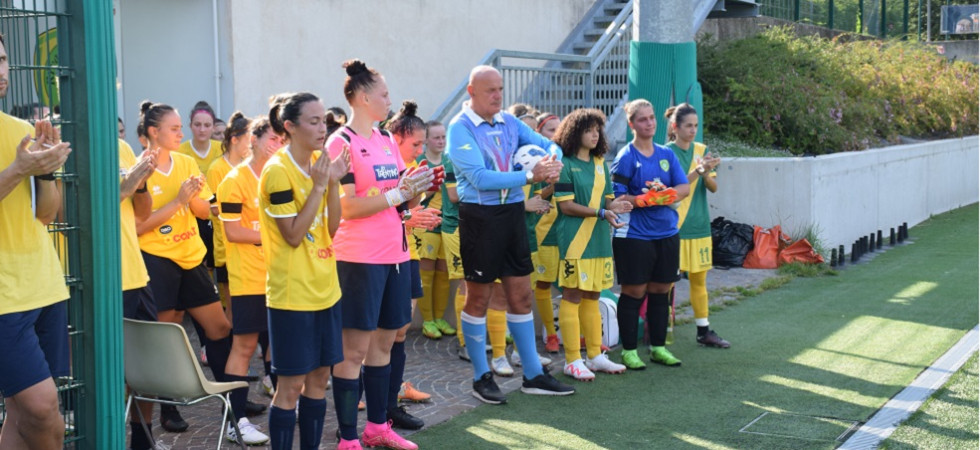 Trento calcio femminile e Riva del Garda unite per dire "No" alla violenza sulle donne